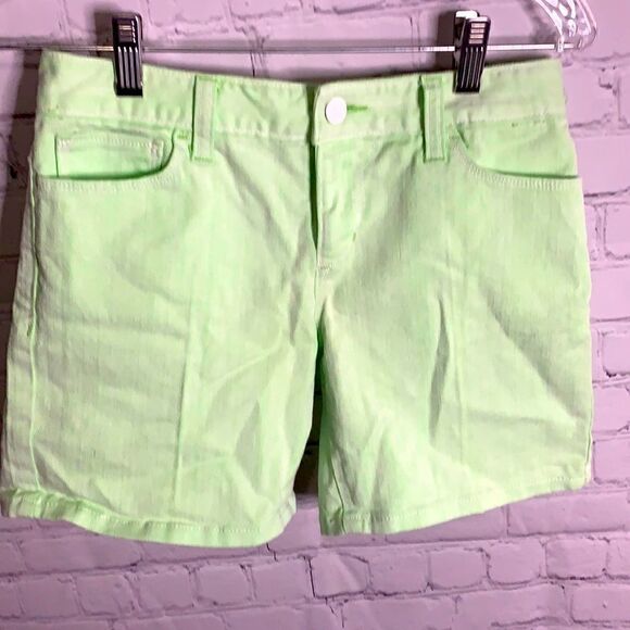 Old Navy Pale Green Jean Denim Shorts - 12 - Picture 1 of 3